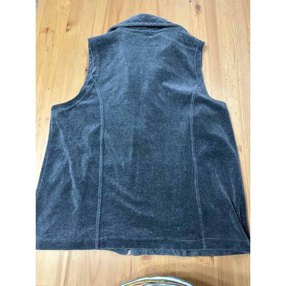 Neutral Lightweight Comfy Quilted Soft Vest Women Large GrannyCore Academia - Picture 3 of 7